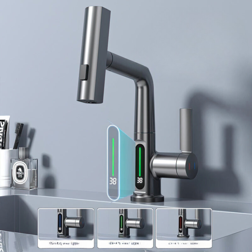 SmartFaucet Pro: Intelligenter Wasserhahn mit Digitalanzeige