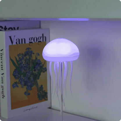 Farbwechselnde Quallenlampe – USB wiederaufladbare LED Nachtlicht für entspannende Atmosphäre