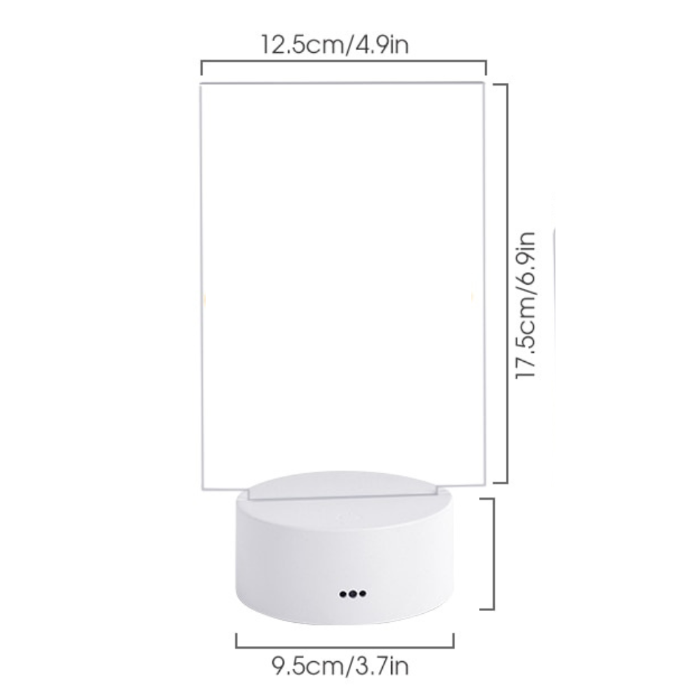 GlowLove – Kreative LED-Lampe mit wechselnden Farben und Nachrichtenboard