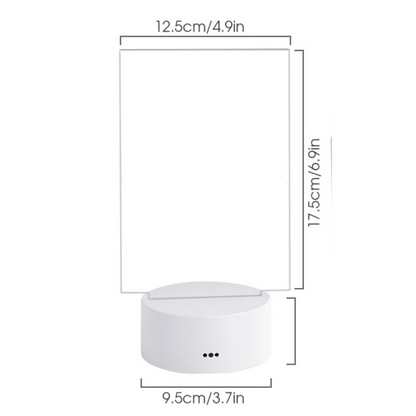 GlowLove – Kreative LED-Lampe mit wechselnden Farben und Nachrichtenboard