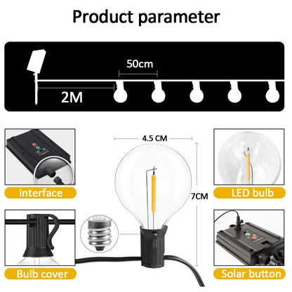 Solar Außenlichterkette | Wasserdicht und Unzerbrechlich
