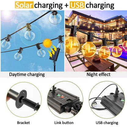 Solar Außenlichterkette | Wasserdicht und Unzerbrechlich