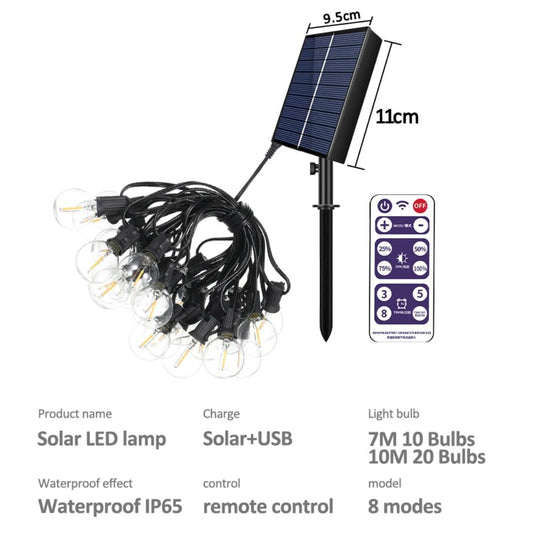 Solar Außenlichterkette | Wasserdicht und Unzerbrechlich