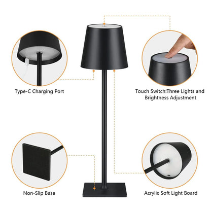 Caroline Wiederaufladbare USB LED Schreibtischlampe