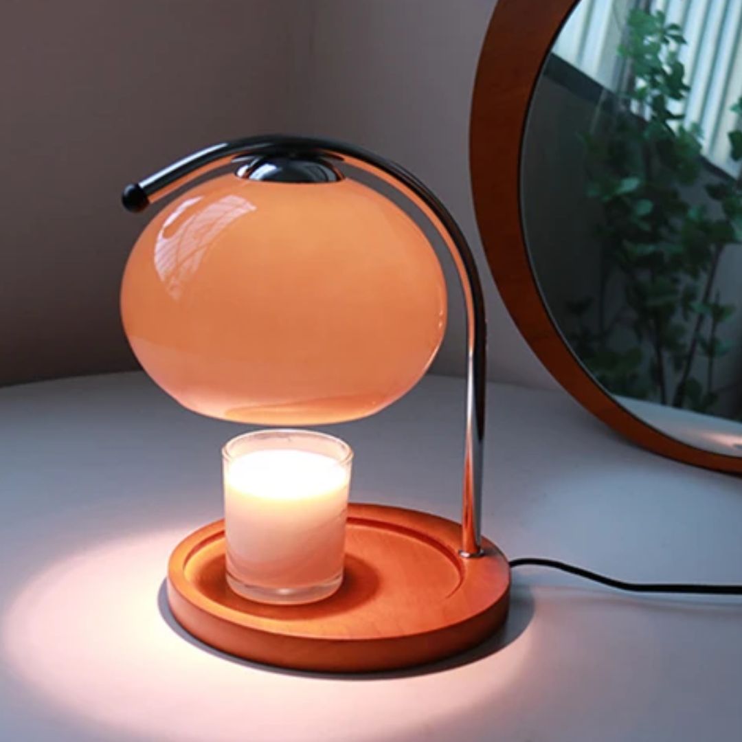Renee Retro Glas Tischlampe