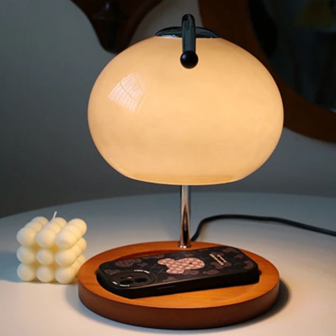 Renee Retro Glas Tischlampe