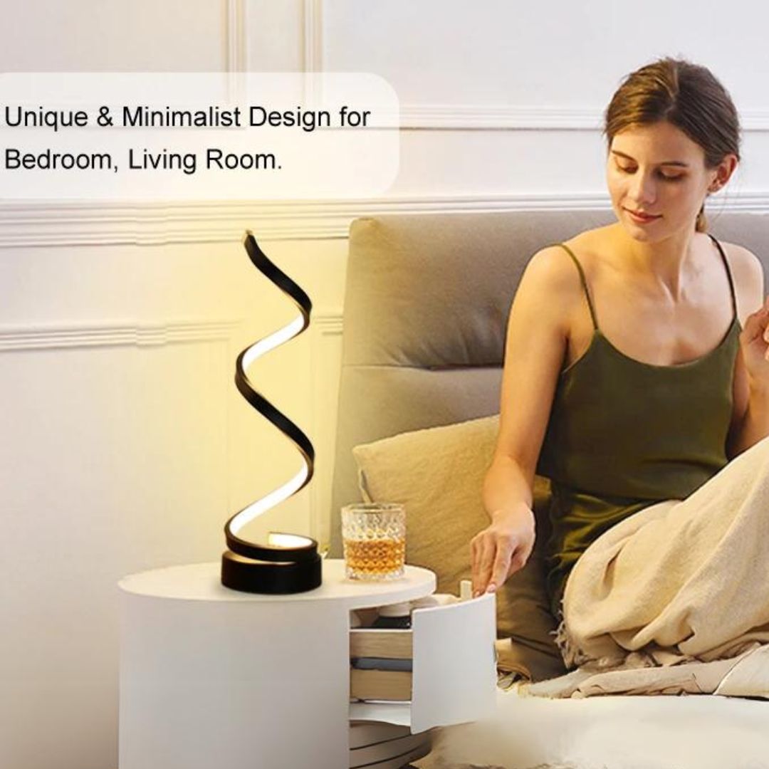 Nadine Spiral Dimmbar LED Tischlampe