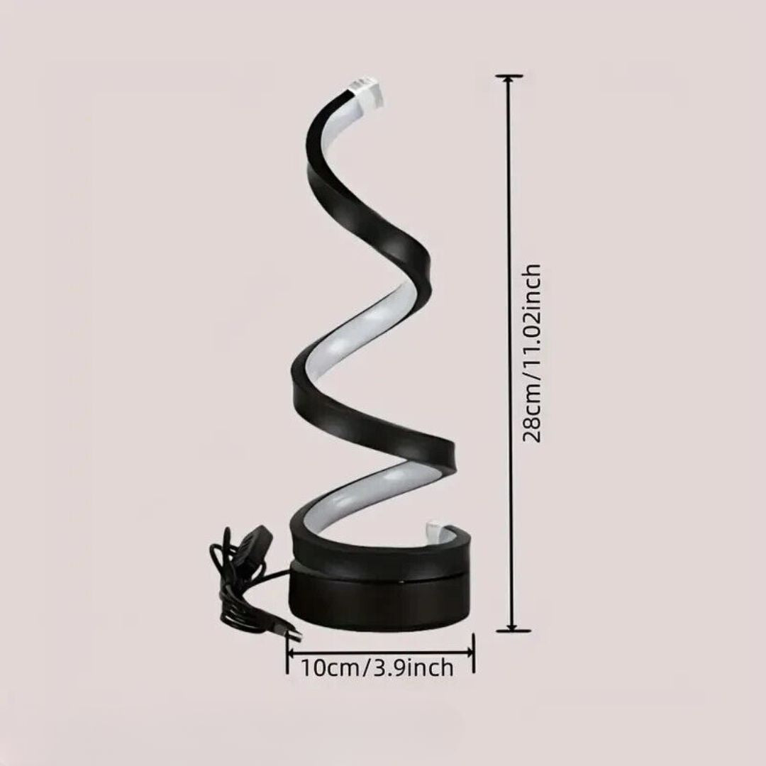 Nadine Spiral Dimmbar LED Tischlampe