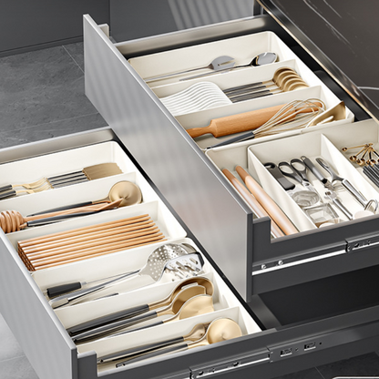 Verstellbare Aufbewahrungsbox mit Fächern für effiziente Organisation – Platzsparend und langlebig aus Kunststoff