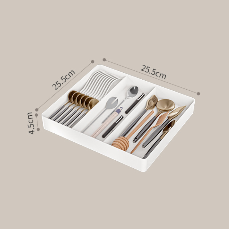 Verstellbare Aufbewahrungsbox mit Fächern für effiziente Organisation – Platzsparend und langlebig aus Kunststoff