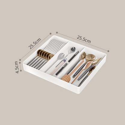 Verstellbare Aufbewahrungsbox mit Fächern für effiziente Organisation – Platzsparend und langlebig aus Kunststoff