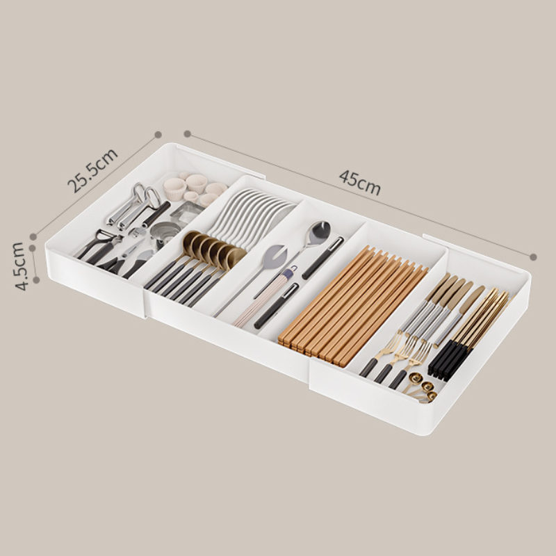 Verstellbare Aufbewahrungsbox mit Fächern für effiziente Organisation – Platzsparend und langlebig aus Kunststoff