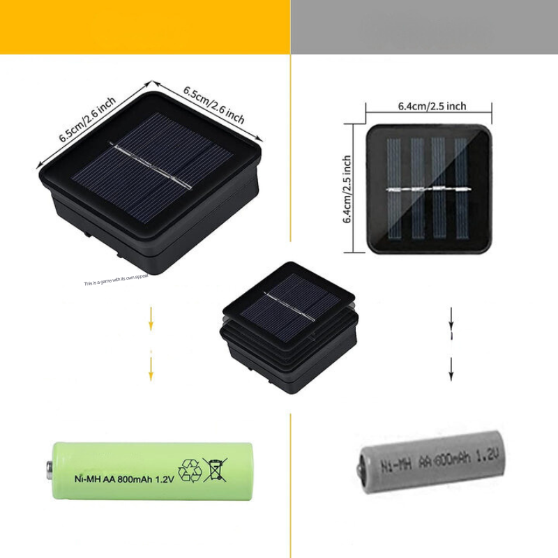 Garduru | Marokkanische wasserdichte Solar-Lichterkette, l 12 Meter, 100 LED-Lampen, l 8