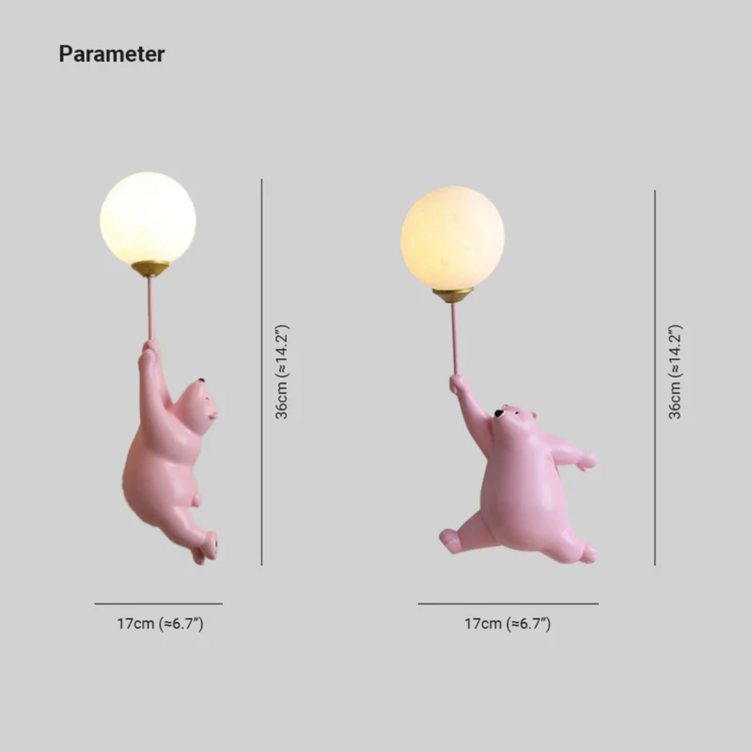 Design Bären-LED-Wandlampe - TeddyGlow