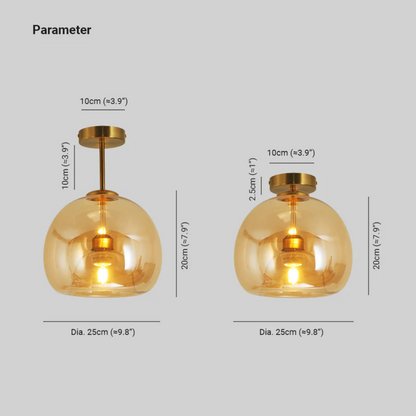 Moderne Runde LED-Deckenlampe - Aurelia