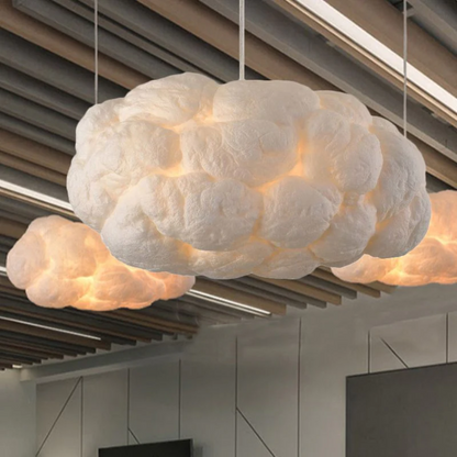 Design Cloud LED Hängelampe Weiß PVC/Baumwolle - Nimbus