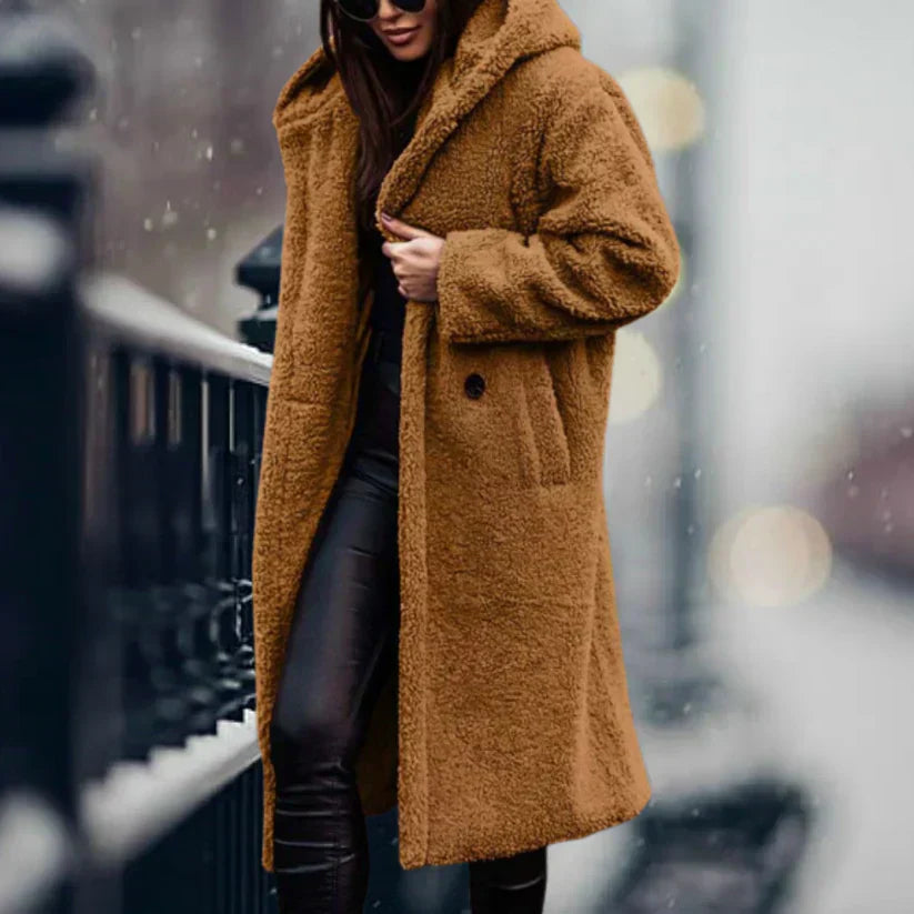 Langer Teddy Winter Mantel - Wärme und Stil für den Winter