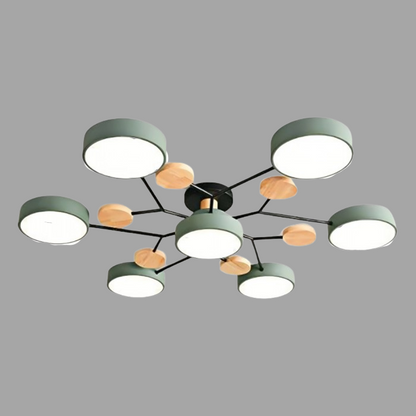 LED-Deckenlampe Nordic Branched Disc - Eleganz und Wärme in Ihrem Innenraum