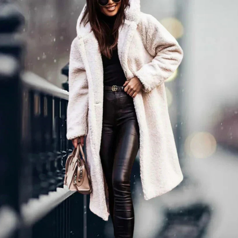 Langer Teddy Winter Mantel - Wärme und Stil für den Winter