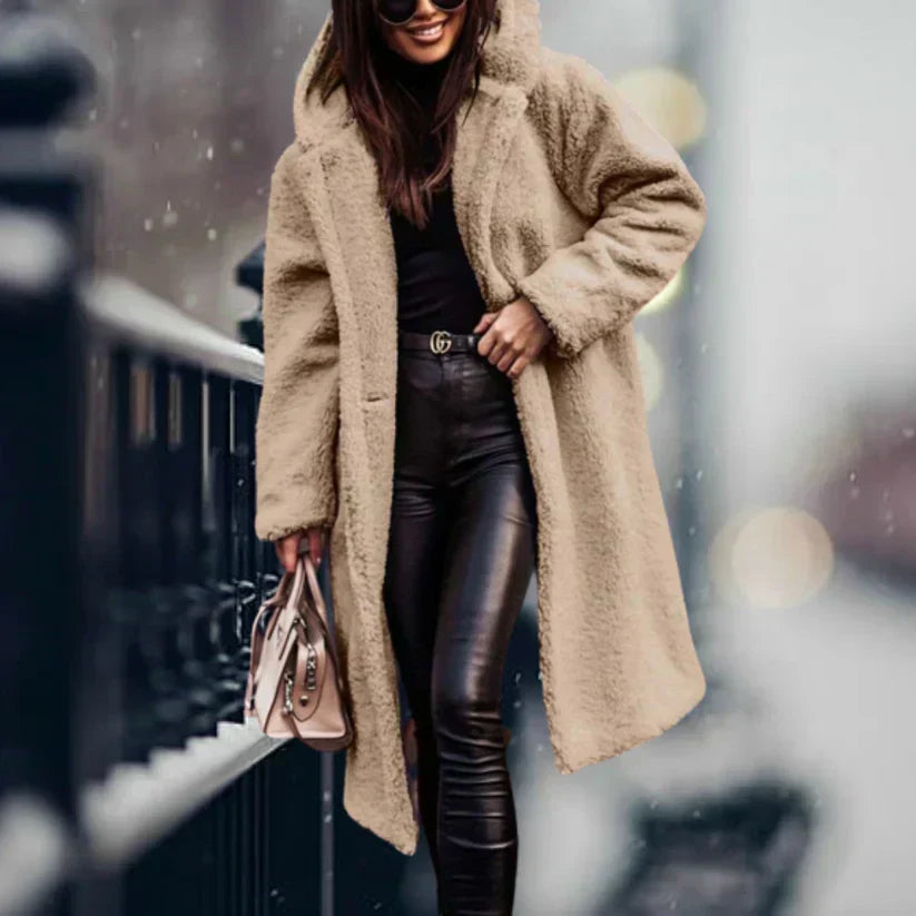 Langer Teddy Winter Mantel - Wärme und Stil für den Winter