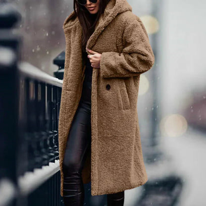 Langer Teddy Winter Mantel - Wärme und Stil für den Winter