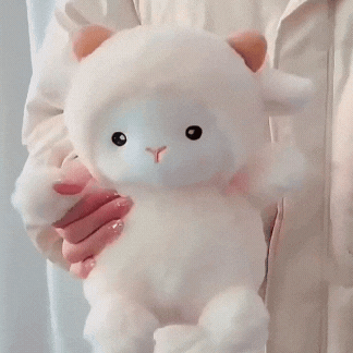 Royelux Schaf Plüsch Puppe Kissen - Weich & Kawaii 25cm Stofftier Spielzeug