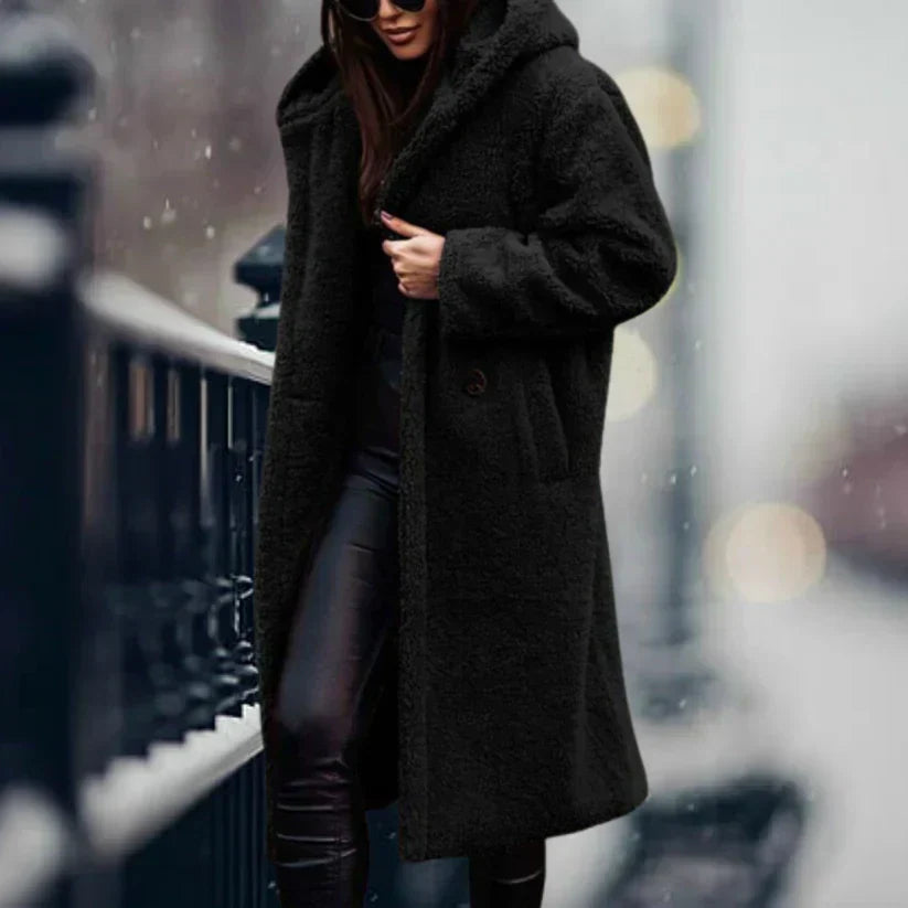 Langer Teddy Winter Mantel - Wärme und Stil für den Winter