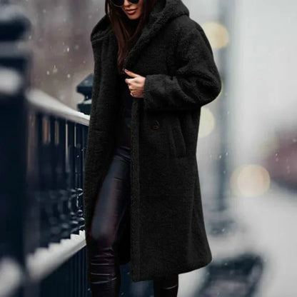 Langer Teddy Winter Mantel - Wärme und Stil für den Winter