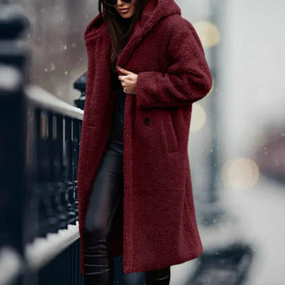 Langer Teddy Winter Mantel - Wärme und Stil für den Winter