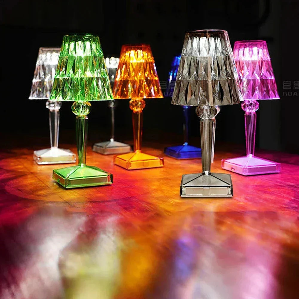Verstellbare LED Tischlampe | CrystalGlow