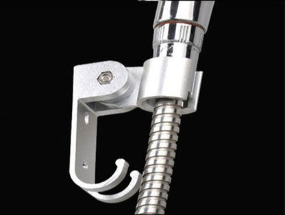 Verstellbare Duschhalterung aus Aluminium – Robustes Design mit Haken