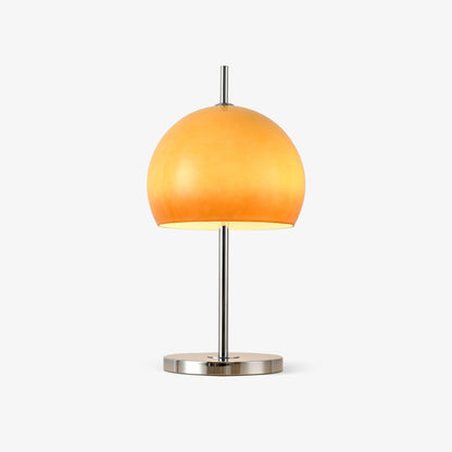Tischlampe Pilz Bauhaus – Modernes Design mit Amberglas-Schirm