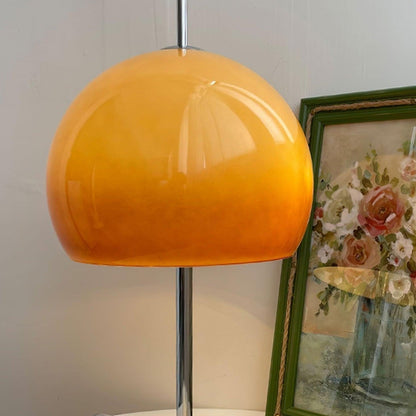 Tischlampe Pilz Bauhaus – Modernes Design mit Amberglas-Schirm