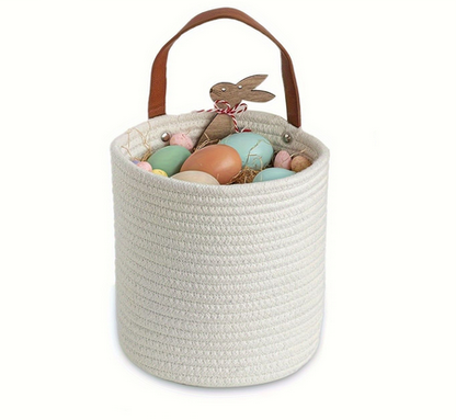 Woven Cotton Rope Hanging Basket | 2er Set