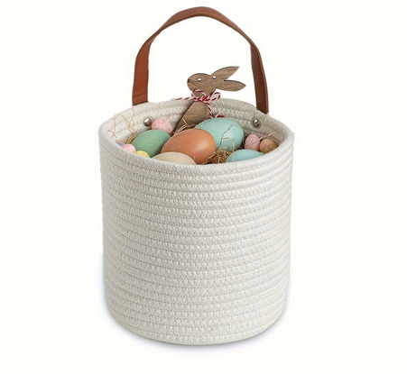 Woven Cotton Rope Hanging Basket | 2er Set