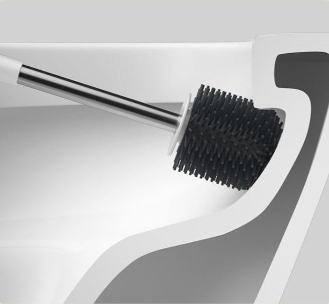 WC-Bürste mit Wandhalterung – Hygienisch & Platzsparend – TPR-Borsten