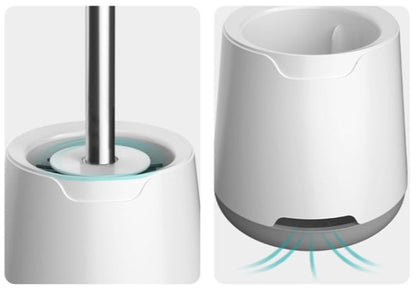 WC-Bürste mit Wandhalterung – Hygienisch & Platzsparend – TPR-Borsten