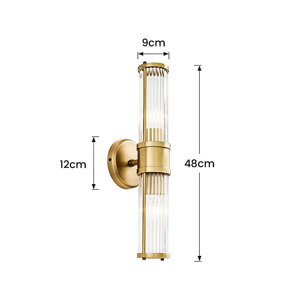 Wandleuchte Gold Glas LED Innenleuchte