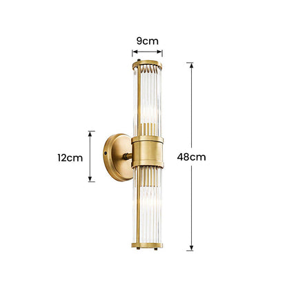 Wandleuchte Gold Glas LED Innenleuchte