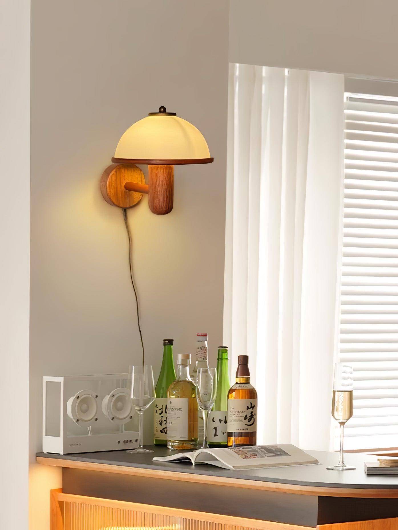 Garduru Holz Wandlampe – Elegante Eichenoptik mit sanftem LED-Glühen