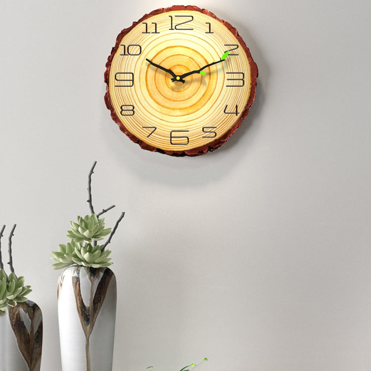 Wanduhr mit Holzmaserung – Geräuschlose Sweep-Bewegung – Modernes Design