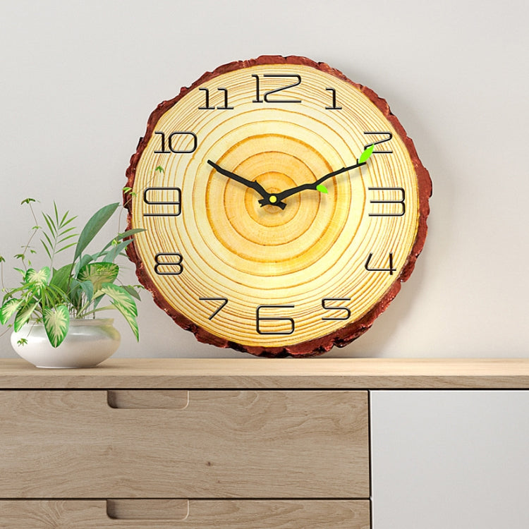 Wanduhr mit Holzmaserung – Geräuschlose Sweep-Bewegung – Modernes Design