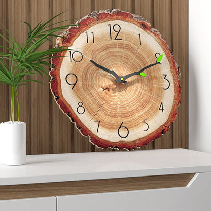 Wanduhr mit Holzmaserung – Modernes Design – Präzise Sweep-Bewegung