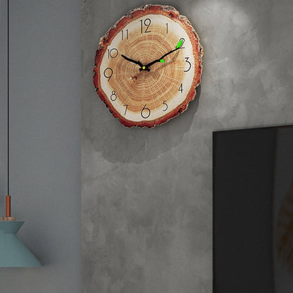 Wanduhr mit Holzmaserung – Modernes Design – Präzise Sweep-Bewegung