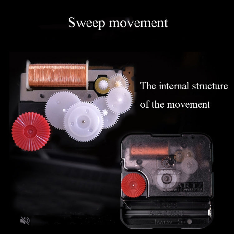 Wanduhr mit Holzmaserung – Präzise Sweep-Bewegung – Modernes Design