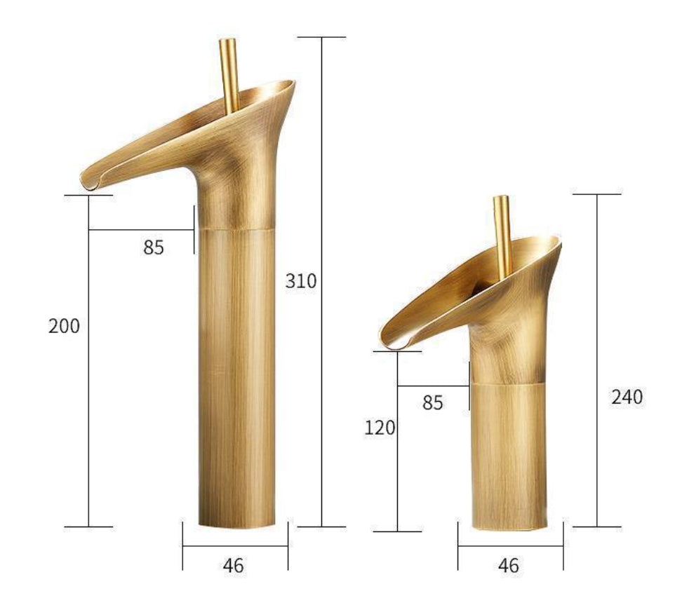 Antiker Messing-Wasserhahn