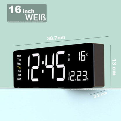 Bunte digitale LED-Uhr