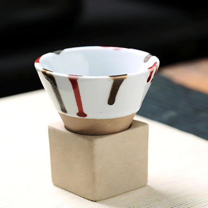 Rayvia Japanische Keramik Kaffeetassen-Set aus 2 Farben