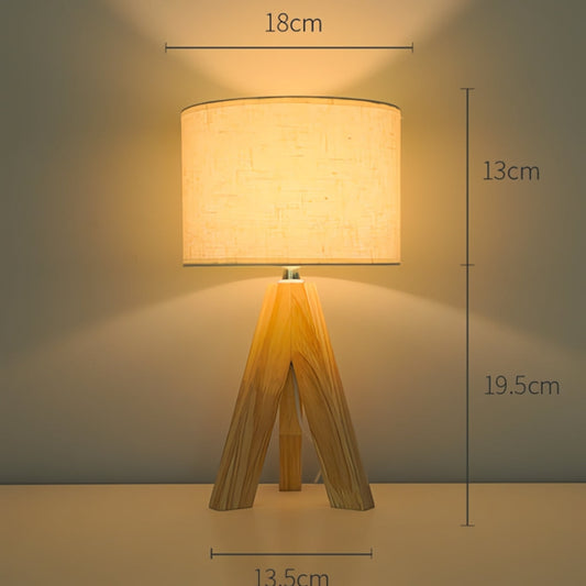 Holz Stativ USB Tischlampe