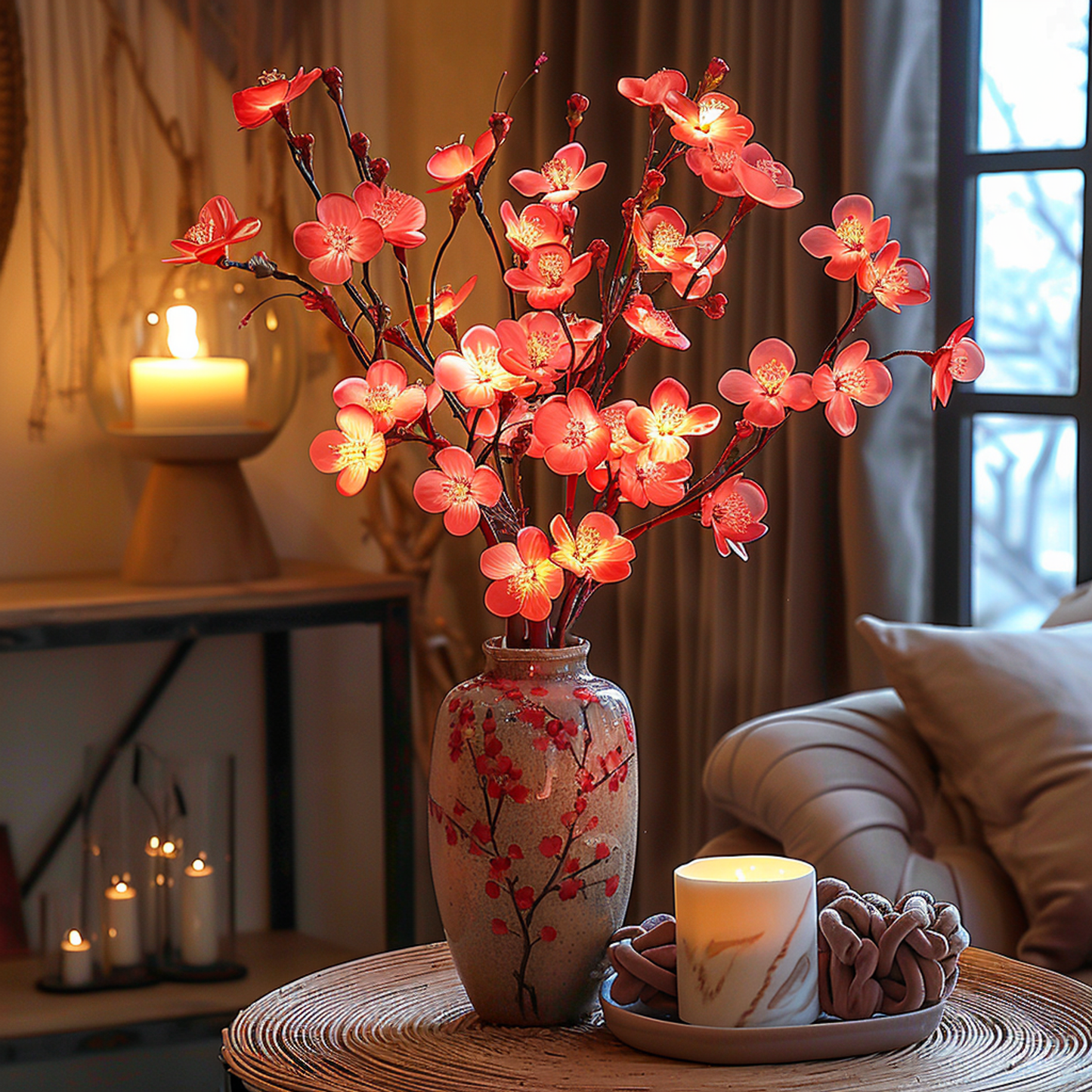 FairyGlow Olivenzweig – Magische LED Tischlampe